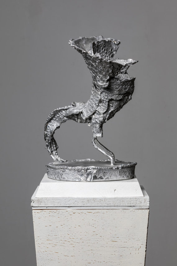 "Vogel II", 14 x 18 x 24 cm, Aluminium, 2017