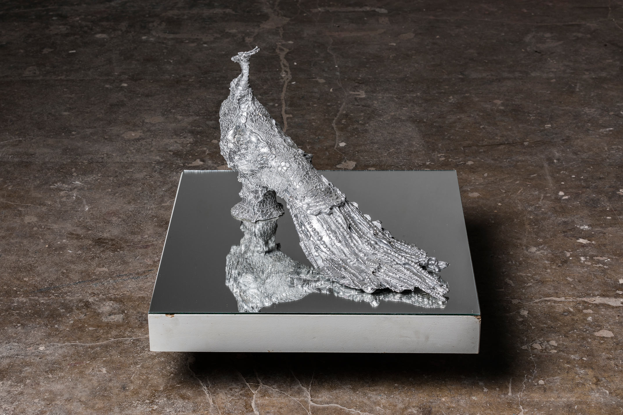 "Vogel IV", 65 x 21 x 40 cm, Aluminium